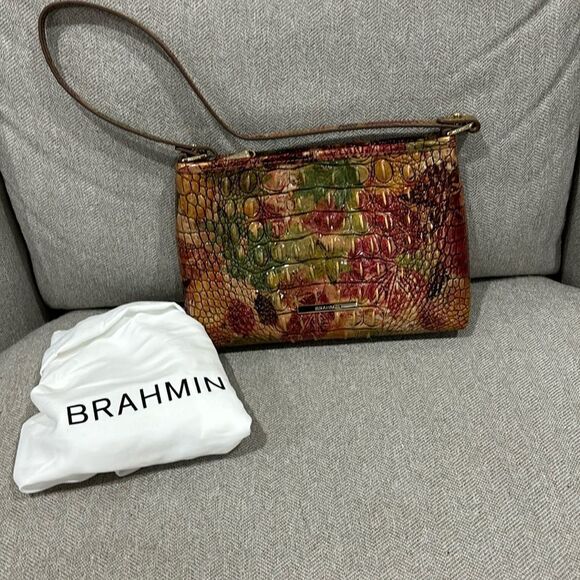 Brahmin Lorelei Foliage Melbourne Leather Shoulder Bag - Picture 1 of 3